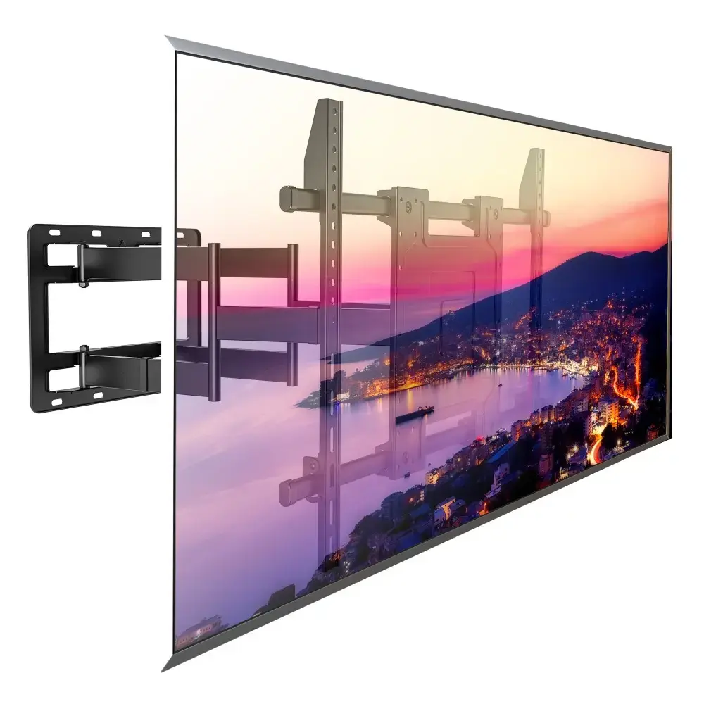 TECHLY Full‑Motion Wall Bracket for 65–110" TVs Photo 2