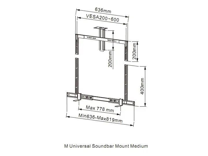 Multibrackets M Universal Soundbar Mount un kameras turētājs Photo 8
