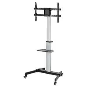 Trolley Mount Stand for TV & Monitors by MANHATTAN, 37–86", VESA 200x200–600x400, tilt -10–5°, 90° rotation, max 50 kg