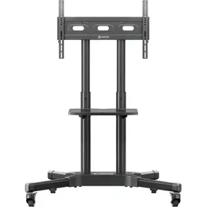 TV stiprinājums/stends ONKRON TS1351-B priekš 32"–65" (81.3–165.1 cm), VESA 100x100–600x400, 50 kg, augstums 1200–1500 mm, melns