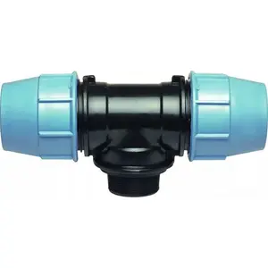 Тройник ALFA RK из ПЭ с наружной резьбой 3/4", 20 мм x 3/4" x 20 мм, модель 603521
