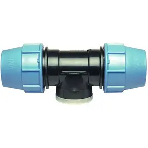 Reducing T-piece Unidelta PE fitting 32 mm x 5/4" x 32 mm, model 603633
