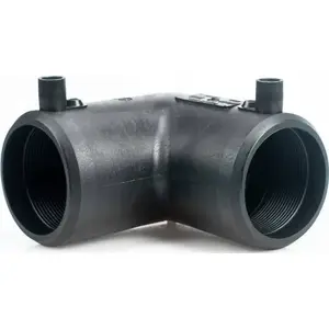 Электросварной отвод Weba PE 25 90° чёрный