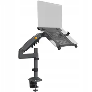North Bayou H100-FP ergonomic desk mount for laptop/monitor with 3D adjustment