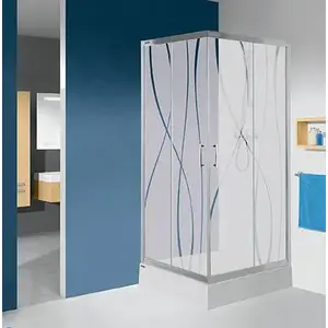 Shower enclosure Sanplast KN/TX5b+Bza corner square W0 90 cm