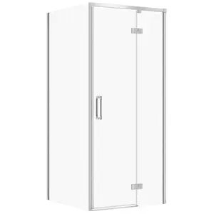 Душевая кабина CERSANIT SET C100 правый петлевой хром 90x80x195 см прозрачное стекло
