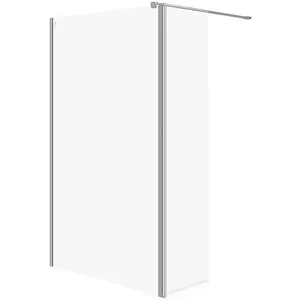 Душевая кабина CERSANIT MILLE walk-in с подвижной стеклянной перегородкой хром 120x30x200 см (S601-179)