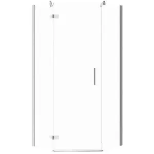 Shower Enclosure CERSANIT City pentagonal 90×90×195 cm left door, transparent glass