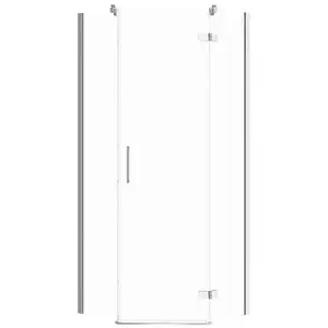 Shower enclosure five‑sided CERSANIT City 80×80×195 cm right door, transparent glass