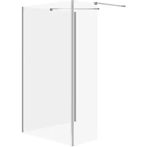 Shower walk-in CERSANIT MILLE fixed panel chrome 90x100x30x200 S601-185