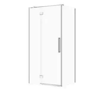 Shower enclosure CERSANIT SET B840 cabin left hinge 100×80×200 cm glass clear