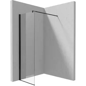 Walk-in shower screen deante Kerria Plus 70 cm — glass panel shower enclosure