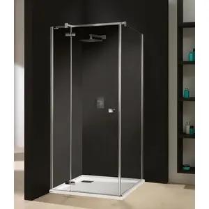 Shower cabin Sanplast KNDJ2/FREE-100-S 100 cm, chrome/silver