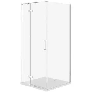 Душевая кабина CERSANIT C524 Kabina City левая дверь, хром профиль, 90×90×195 см, поддон Tako Slim белый