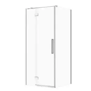 Dušas kabīne Cersanit SET C89 ar kreiso eņģi 90×80×200 cm, caurspīdīgs stikls