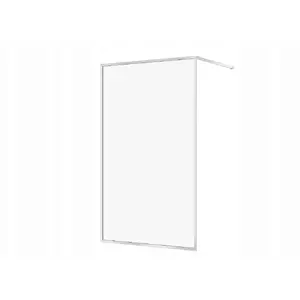 Shower walk-in enclosure CERSANIT LARGA S932-137 120x200 cm chrome transparent glass