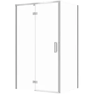 Dušas kabīne CERSANIT SET C120 KABINA LARGA kreisā eņģe 120×90×195 cm caurspīdīgs stikls hroms