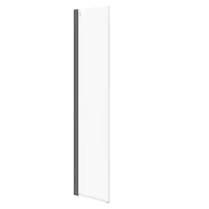 Shower walk-in movable screen CERSANIT MILLE walk-in 50x200 cm black (S161-012)