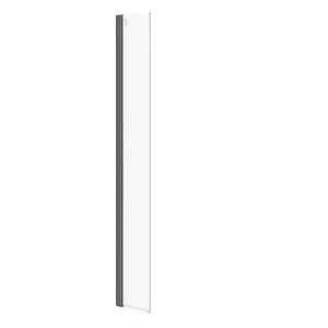 Shower screen panel CERSANIT MILLE walk-in movable wall 30×200 cm black S161-011