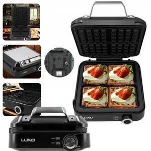 Waffle Maker LUND GOFROWNICA 1500W - 4 Waffles, 1500 W