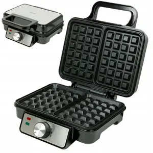 Waffle Maker Eldom AK-2149 — electric household waffle iron, compact countertop model
