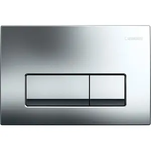 Flush button GEBERIT Delta50 front-mounted, chrome glossy, model 115.119.21.1
