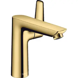 Смеситель для раковины Hansgrohe 71754990 — золотое покрытие, металлический корпус, для ванной