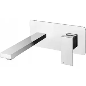 Built-in basin mixer BESCO MODERN / VARIUM chromed — undercounter wall-mounted faucet