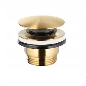 Sink pop-up waste kfa² SPUST KLIK-KLAK universal round steel NF Brushed Gold
