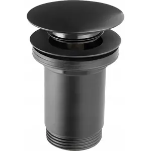 Ferro S285-BL-B спуск-корек клик-клак для раковины с переливом G5/4 черный