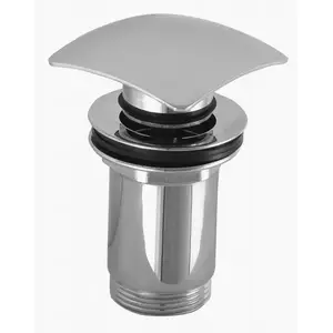 KFA² automatic pop-up waste click-clack 5/4" large square chrome (660-454-00)