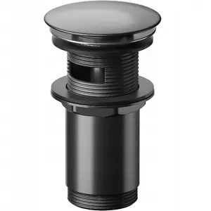 CERSANIT automatic universal click-clack waste plug, gun metal finish (S951-705)