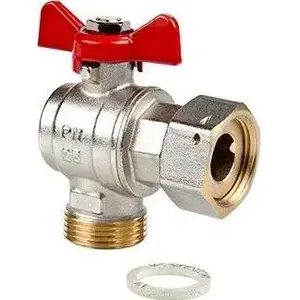 Угловой шаровый кран Valvex модель 1472930 DN15 PN25 G1/2–G1/2 с вращающейся гайкой