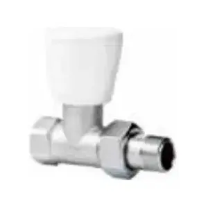 ARCO straight valve set KCM14 — supply valve + return valve with metal nut 1/2"F Teide Plus