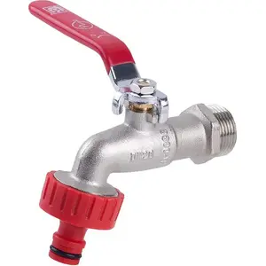 Кран шаровый заборный Perfexim PHA-009 DN15 с быстросъёмным соединением для шланга и уплотнителем (01-009-0150-000)