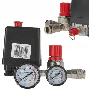 Pressure switch / pressure regulator GEKO model with dual gauges, type 2 (50)