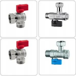 Angle valve set for gas boilers Top-Therm Z-KIT-02-U — universal, includes filters, 2× 1/2" + 2× 3/4"