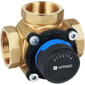 4-way rotary mixing valve set Afriso ARV 486 ProClick DN40 Rp1 1/2" Kvs 25 with ARM 343 ProClick actuator