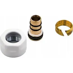 Обжимное соединение Hydroland GZ 1/2" x 16 x 2 для PEX белое