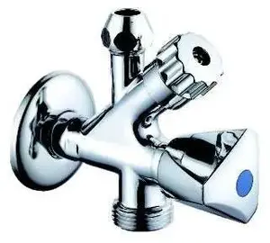 Обратный клапан Honeywell DN15 1/2x3/4 GZxGZ хром блестящий угловой правый