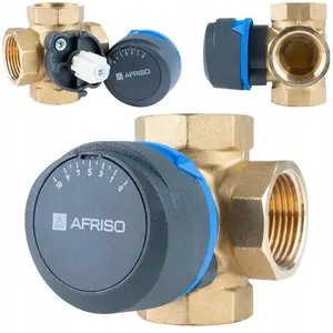 4-way rotary mixing valve Afriso ARV 484 ProClick DN25 Rp1 Kvs 9 m3/h