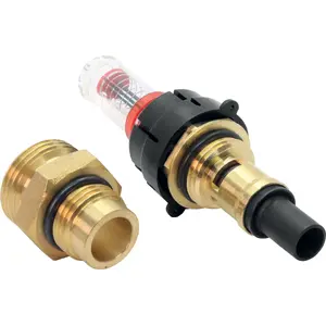 Balancing and measuring valve set FERRO RKPP-SET39 1/2" (flow meter) with 1/2" x 3/4" nipple
