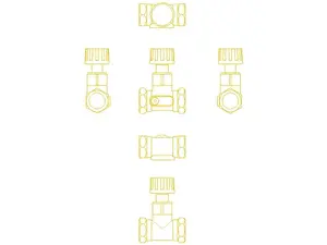 Plumbing fitting DANFOSS 003Z2123 — single-piece plumbing connector, OEM spare part