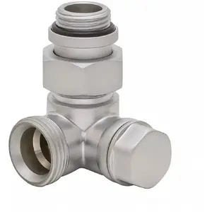 Обратный угловой клапан Honeywell DN15 (1/2x3/4) GZxGZ, сатин, левый
