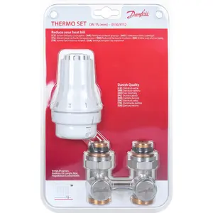 Danfoss divdaļīgs komplekts RAE/RLV-KS 1/2 taisns (DWZ) - termostata komponentes
