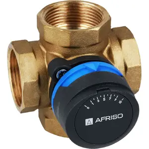 Mixing valve, Afriso ARV 485 ProClick 4-way rotary, DN32, Rp 1¼, Kvs 16
