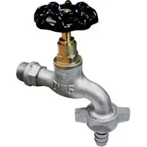 Hydroland faucet spigot with hose connector cast iron 3/4" (Z.CZ.ŻEL.ZŁ20)