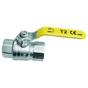 Ball valve FERRO KG3 1" gas threaded nut-to-nut