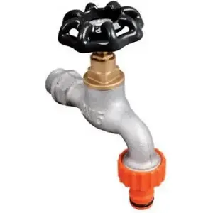 Чугунный заборный клапан с быстросъёмным соединением 1/2" Hydroland Z.CZ.ŻEL.SZ15