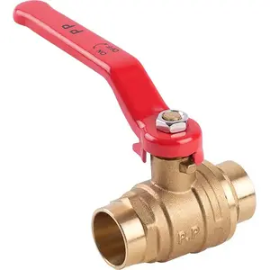 Кран шаровой Perfexim 1504 15 с ручкой для впайки, водяной, модель 01-304-0150-000